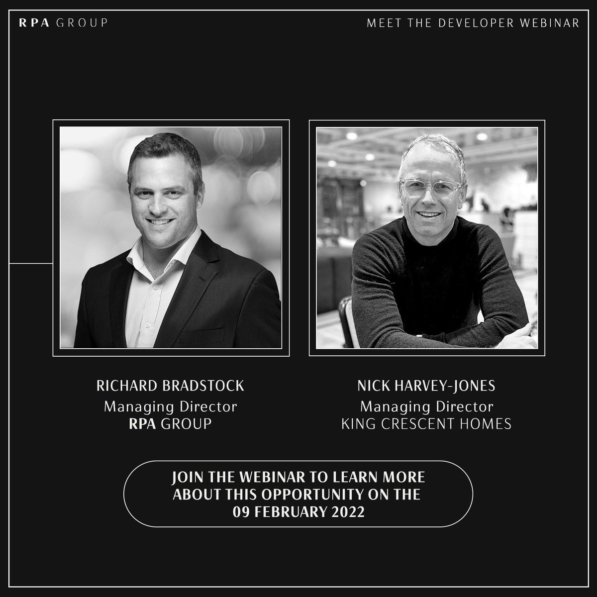 TheRPAGroup's tweet photo. Meet The Developer! 👷‍♂️🏗🏡

Join our webinar on Wednesday 9th February, where we will be speaking to renowned UK Developers, Kings Crescent Homes, about their latest development, Scholars Quarter! 

To reserve your place, click here: https://t.co/0WtaJHcHbb ! https://t.co/uZwtTlMUeQ