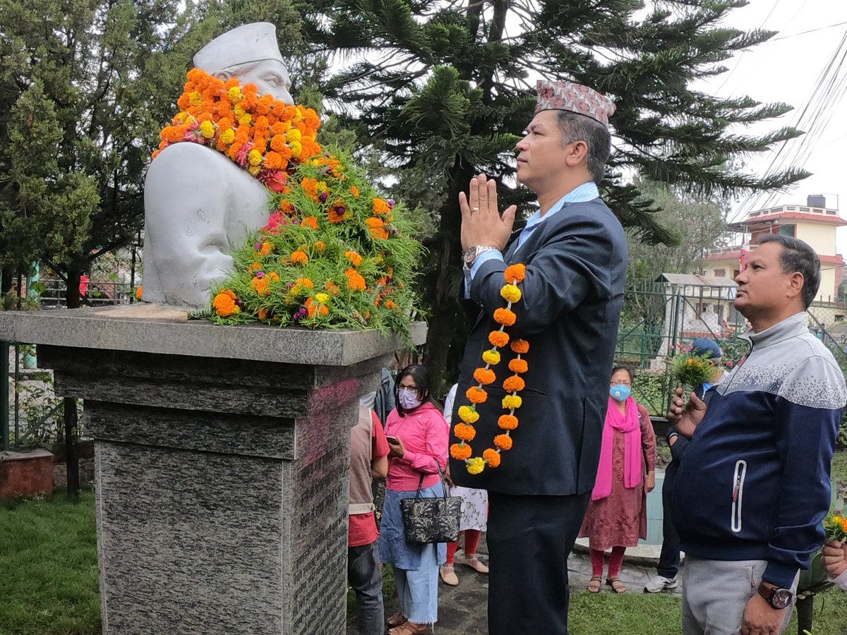 NepalVisit3's tweet photo. Memorial day being observed of Supreme Commander and Iron Man of Nepali political history. Photo: Himalayan Little Buddha Treks https://t.co/6MiRycKEmn