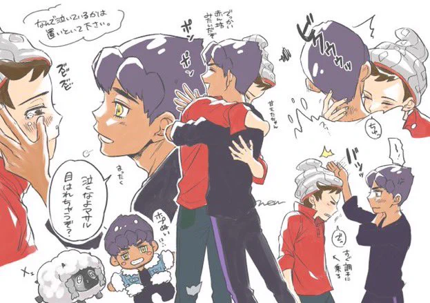 ⚔🛡やり始めの頃に描いたマサホプとhp 🐑🐑🐑 