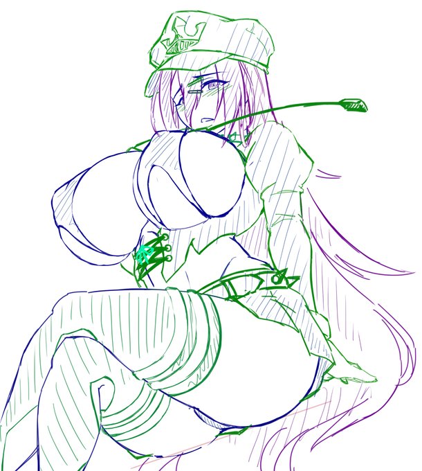 毒獄女王六穂のラフが完成。
#対魔忍RPG 
#対魔忍RPGX 