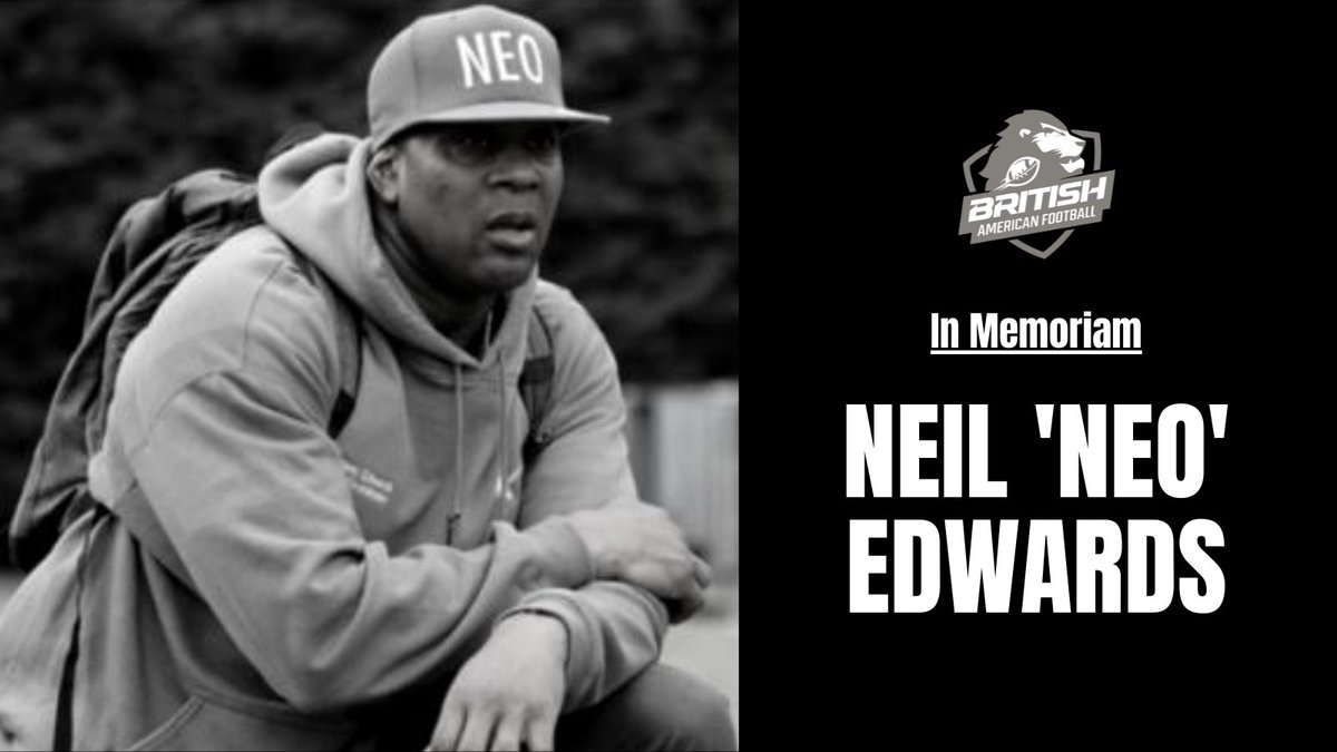 We’re saddened to learn of the passing of Neil ‘Neo’ Edwards. 

We are sending our thoughts, love, and prayers to his friends and family, and to all those shocked and saddened by his passing. 

britishamericanfootball.org/2022/01/in-mem…

#britishamericanfootball