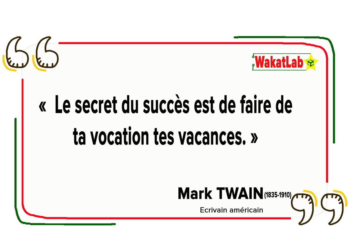 Inspiration du Mardi🤔
#WakatLab
#FabLab_Burkina #Incubateur_d_entreprises_technologiques_et_numériques
