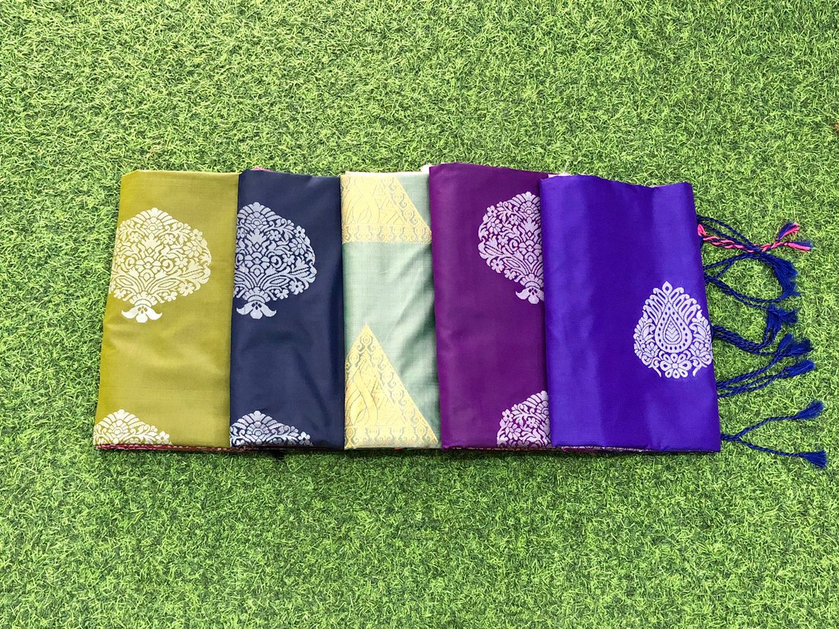 kavya_stylein's tweet image. Kanchi Semi Soft Silk Saree 
6.20 mtrs 
Rs 1300 
Contrast Blouse 
Shampoo Wash
Saree comes with neat box packing 
Colour may slightly vary due to digital photography.
Shipping Extra
#2ktrends