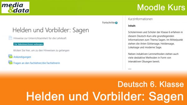 mediaunddata's tweet photo. Es ist #WeltGeschichtenTag!
⚔️ Sagen
#Helden und #Vorbilder hat jedes Kind – Doch wo kommen sie her?
Der #moodle-Kurs lädt auf eine Reise in die Welt der Sagen ein – mit abwechslungsreichen Aufgaben und interaktiven #H5Ps.
👉: https://t.co/lW1kwlPzQ5
#twlz #digitaleBildung https://t.co/ifxc7cWFRC