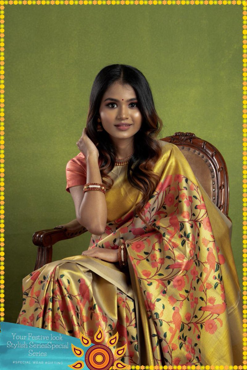 kavya_stylein's tweet image. *Exclusive design from TRENDS *🪔😍
*Original with our special tag packing* 🪔
*Antique Silk Sarees* very new fabric launched exclusively by TRENDS brand with heavy richness and elegant tassels in the pallu@ unbelievable price *₹1099 + $* 😍
😍 *100pcs Ready Stock* 😍
#2ktrends