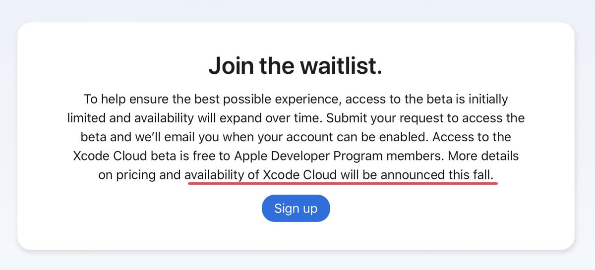 mariusfanu's tweet image. Did I miss the announcement or January is considered being part of the “this fall”?
#XcodeCloud