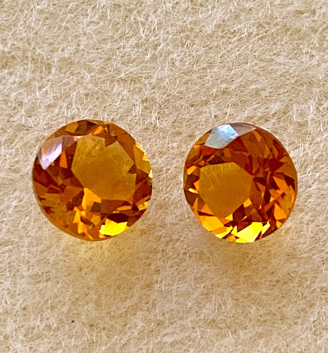 2.72Ct. Natural Citrine Round Cut Lot of 2 by BySupply tuppu.net/1fc1f7ad #Etsy #bysupply #NaturalCitrine