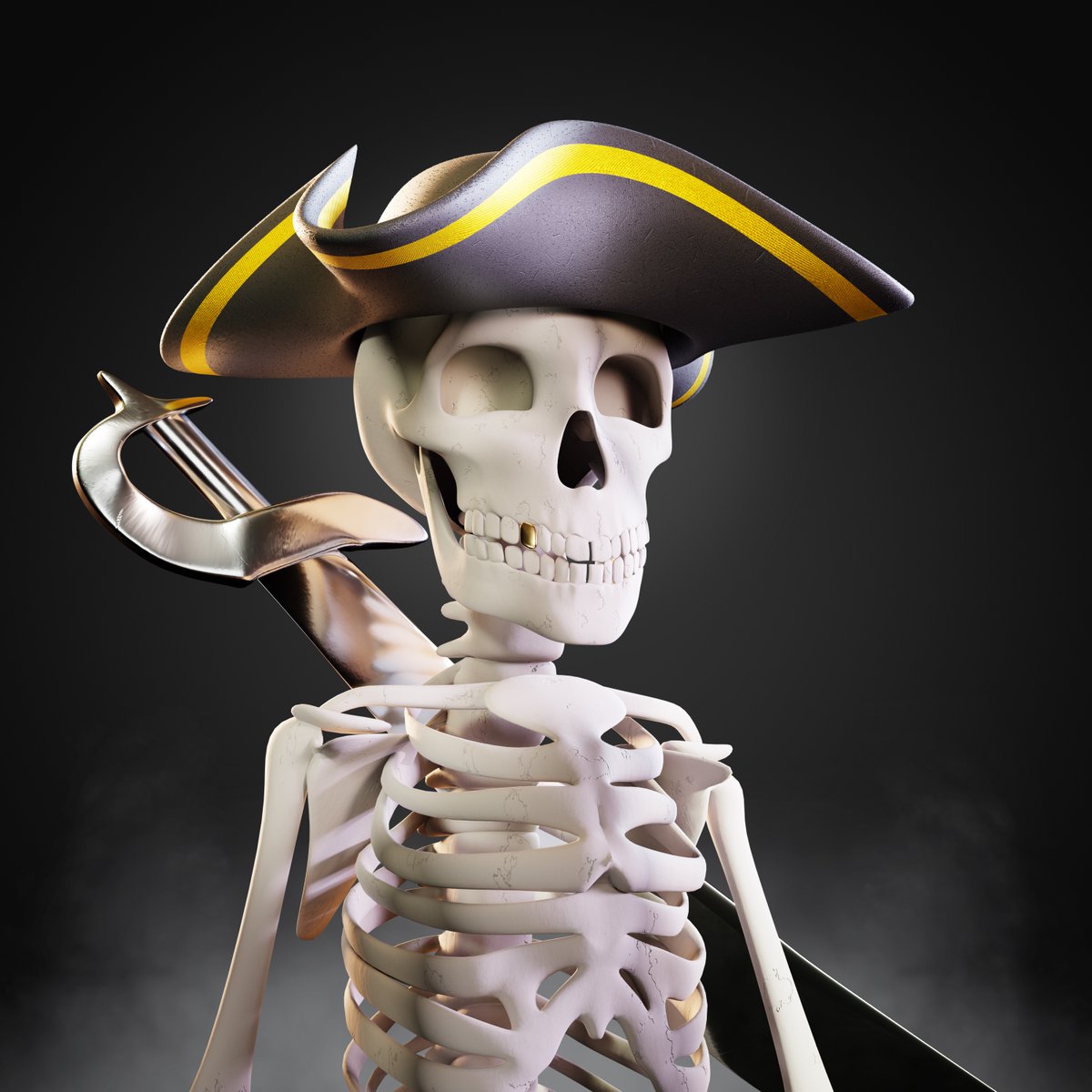 metapiratesnft's tweet photo. Death can't stop US! Say hi to the Skeleton Pirate!☠️

Join our Discord! : https://t.co/SY3J8H4Vu9 https://t.co/HfTGgQhVFv