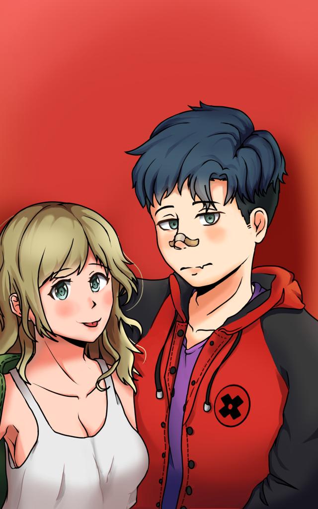 FortunateRega's tweet photo. Drawed a character based on me :D (right)
#art 
#weeb 
#AnimeArt https://t.co/LjduOnuURG