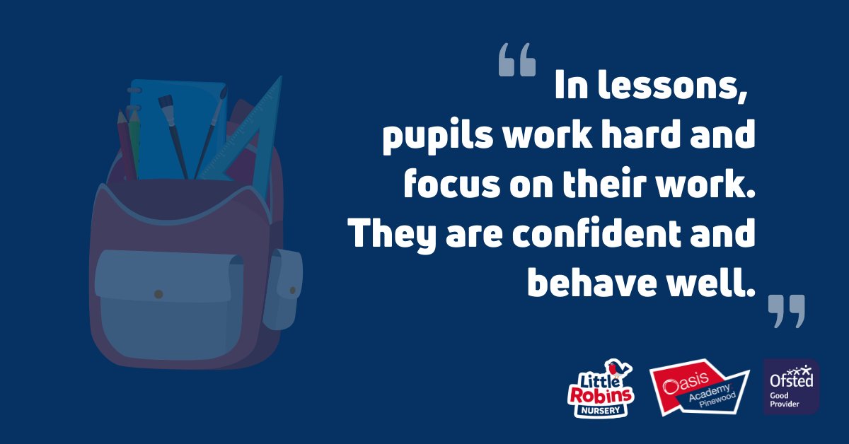 We couldn’t be prouder! Congratulations <a href="/OasisPinewood/">Oasis Pinewood</a> for the great Ofsted result. All staff, students and parents working together, helping each other, shows how well deserved this report is. 

This is an exciting moment! Want to find out more? bit.ly/3nBrg9M #Romford