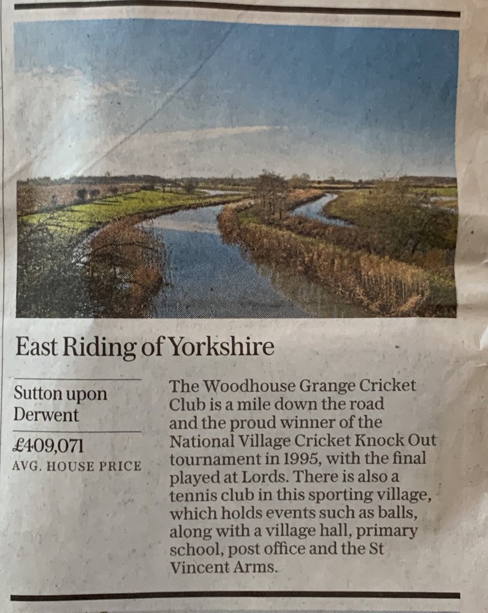 stvincentarms's tweet photo. We are in one of the most desirable villages in the UK, how about that! @Telegraph @dailytelegraph could have put a picture of us on though 🍻 https://t.co/8fUTB8Vlz4