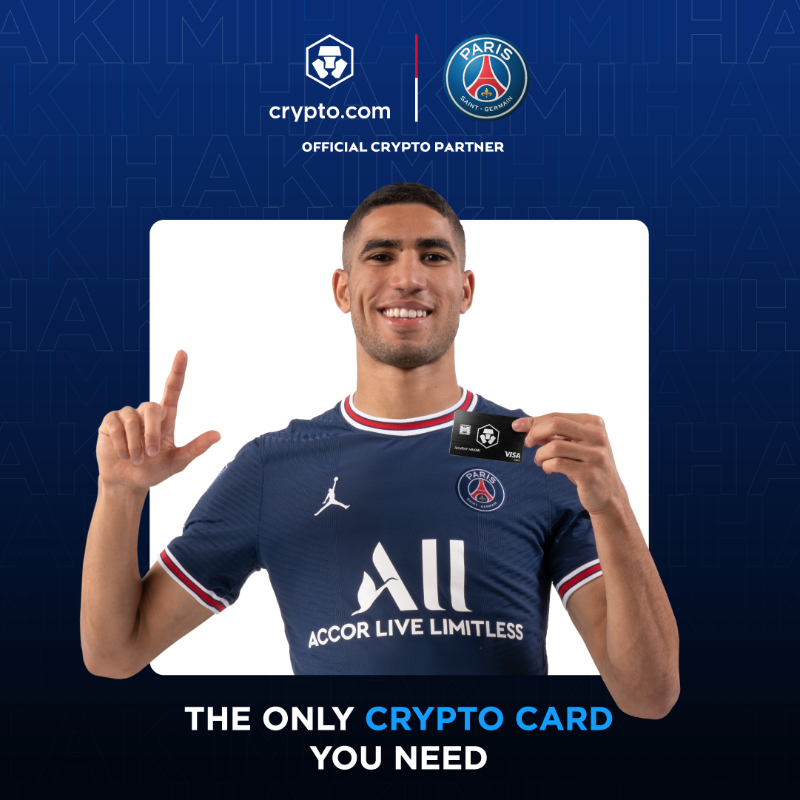 cryptocom's tweet photo. ⭐ Paris Saint-Germain's First Official Cryptocurrency Platform Partner.
🚀 Official crypto partner! 
💰 Get up to 8% back on your spending!
📱 Get your  https://t.co/0EHhMEL1QU  visa card now!
