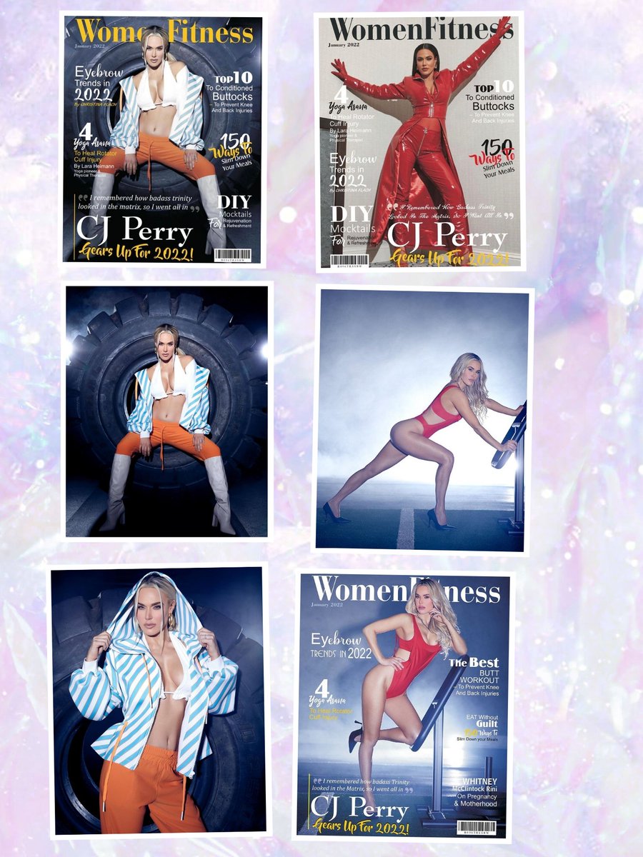 DileepWWE's tweet photo. Lana shows off the spread of photos in an extraordinary women’s fitness magazine. @TheCJPerry 😘 https://t.co/xbVVlWgace
