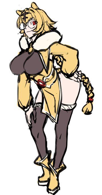 依頼絵の構図がなかなか決まらない…ので虎娘落書き 