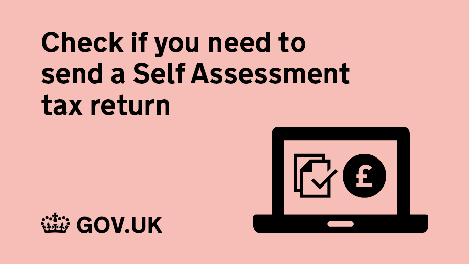 Check if you need to send a Self Assessment tax return.