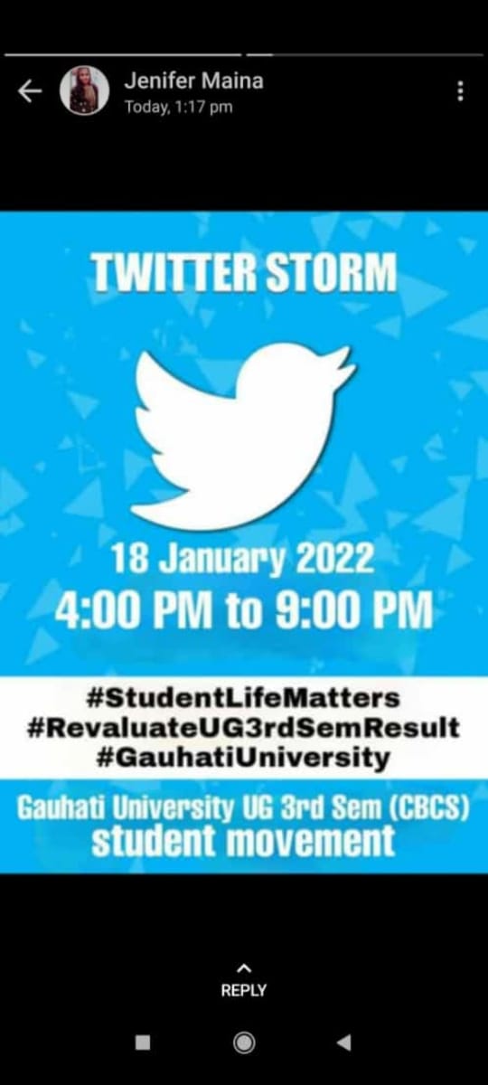 MjRitul's tweet photo. Students life matters.....
#StudentsLivesMatter #RevaluateUG3rdSemResult #guwahatiuniversity #gauhatiuniversity https://t.co/sLXh5VQTtK