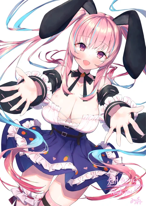 お待たせしました、リクエストありがとうございます!!
こちら兎月ティアさんを描かせていただきました～
 https://t.co/HWpBGaL4vn #Skeb #Commission @skeb_jpより 