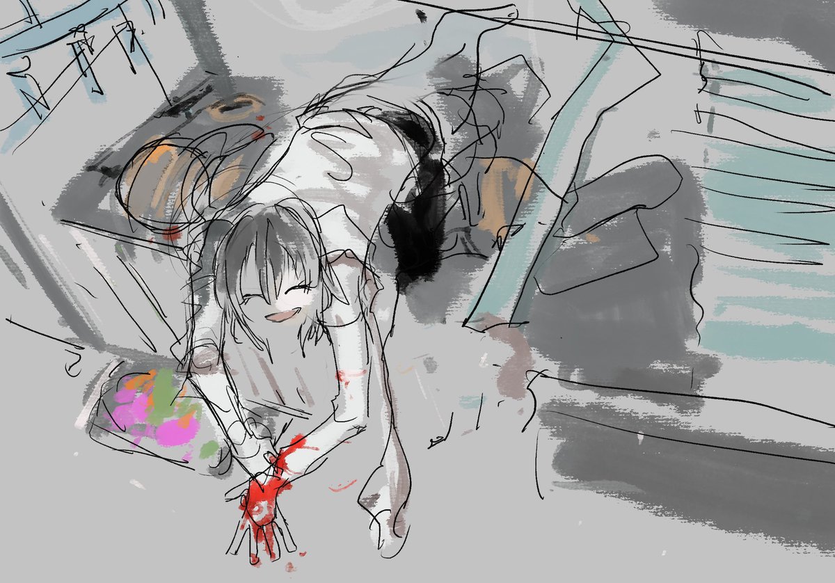 「」|霜月しむのイラスト