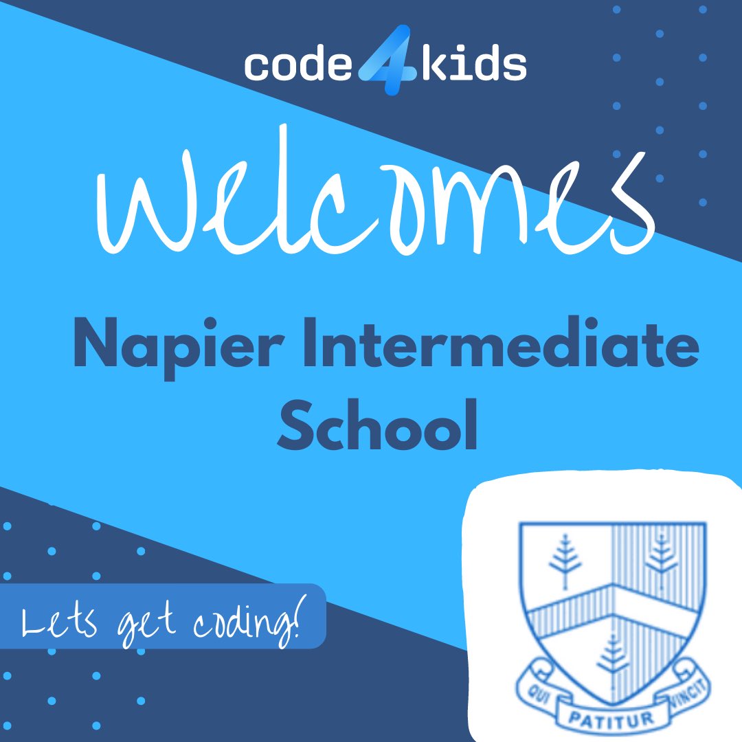 Welcoming Napier Intermediate School to <a href="/getcode4kids/">getcode4kids</a>! We are so excited to bring <a href="/getcode4kids/">getcode4kids</a> to New Zealand and see how the coding skills evolve in this excellent school!