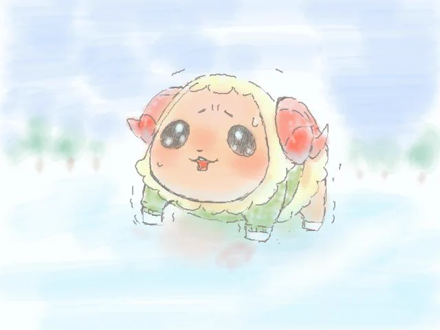 今日は道がツルツルに凍ってました。 