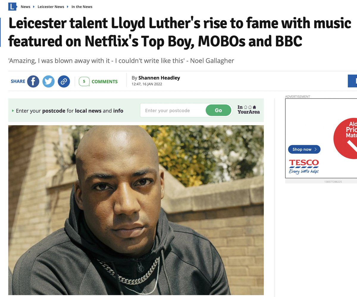 Big up The Mercury/Leicestershire Live for the write up, first time I’ve had anything wrote about me 😅🙏🏾👏🏿👏🏿 leicestermercury.co.uk/news/leicester…