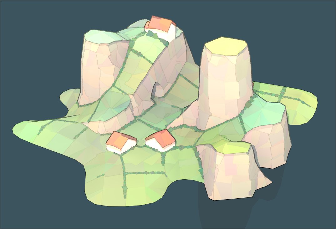 OskSta's tweet image. The beginnings of hedgerows. Nice to get some smaller scale detail in there. Also obviously a very contextual way of making the tiles more readable.

I really need some better beaches though. It looks weird when they just trail off like that.