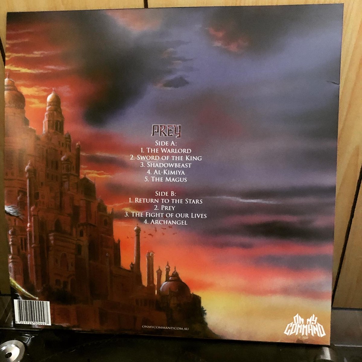 onmycommand_au's tweet photo. "Prey" is now available on Vinyl. Head to https://t.co/o8UWz0dF96 to purchase. 

Limited to 150 copies worldwide! https://t.co/4Pwv5FizvF