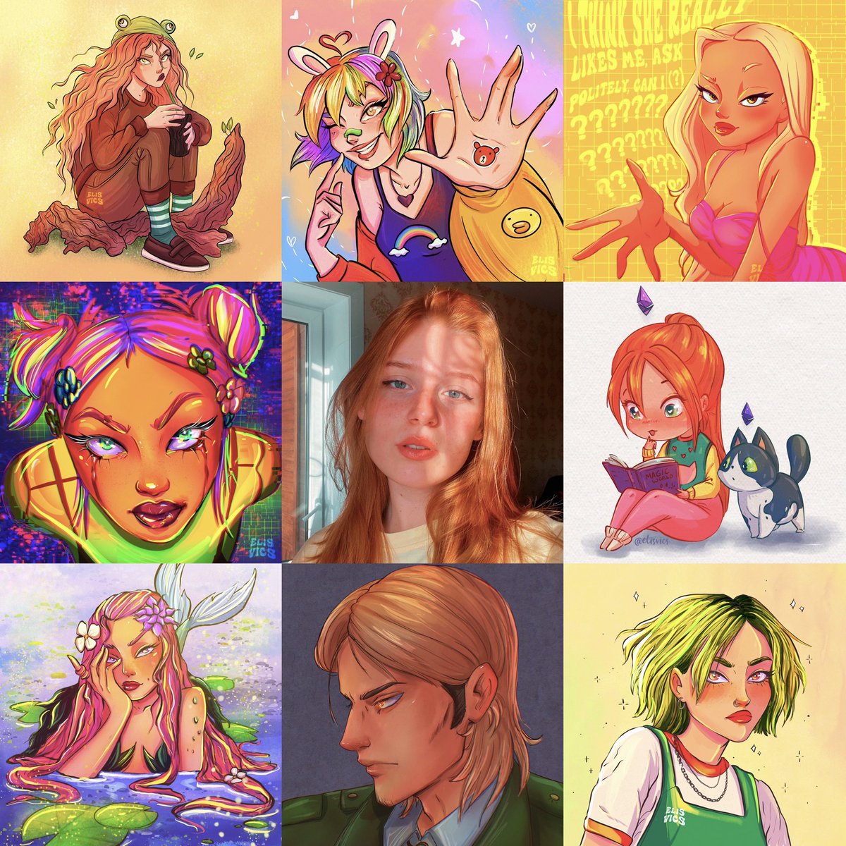 ElisvicsNft's tweet photo. My name is Victoria! ✨
I'm from cold Siberia, but this is not visible in my arts 🌈😄 

#WomensArt #WomeninNFTs #NFTcommunitiy #NFTartist #Anifam https://t.co/KVLG1JyhDA