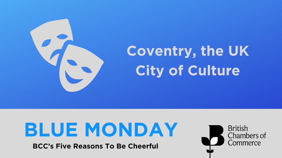 BCC (@britishchambers) on Twitter photo Yesterday was Blue Monday, reportedly the most miserable day of the year.
 
So we’re presenting BCC’s Five Reasons To Be Cheerful.💙
 
Reason #2 -<a href="/cwchamber/">C&W Chamber of Commerce</a> are Delivery Partners in a programme of events, linking business, heritage and creativity.
 
More 👉ow.ly/pswS50Hu9RP Yesterday was Blue Monday, reportedly the most miserable day of the year.
 
So we’re presenting BCC’s Five Reasons To Be Cheerful.💙
 
Reason #2 -<a href="/cwchamber/">C&W Chamber of Commerce</a> are Delivery Partners in a programme of events, linking business, heritage and creativity.
 
More 👉ow.ly/pswS50Hu9RP
