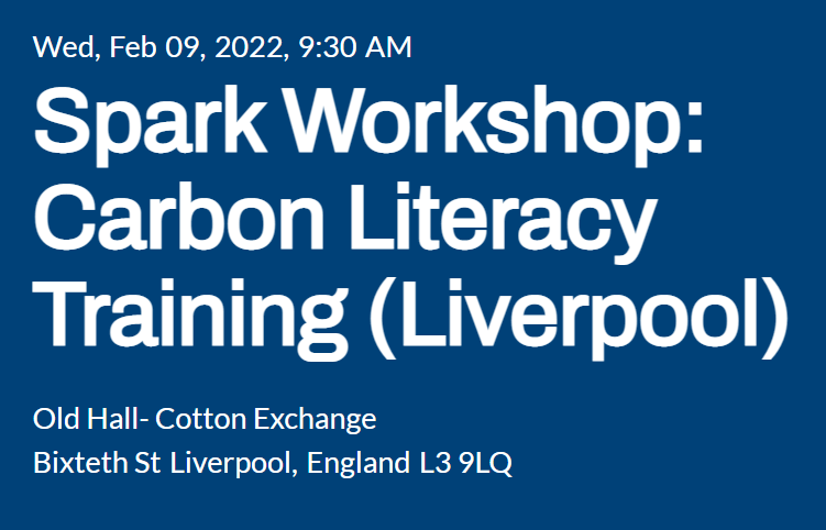 ElevateGM's tweet photo. On 9th February, @ilona_alcock will deliver @Carbon_Literacy Training in Liverpool for @BruntwoodWorks Spark programme ⚡

Come along for an interactive session that will help you understand the impact of climate change on your business 🌎

https://t.co/VEkiuPGglv https://t.co/nILiETvTME