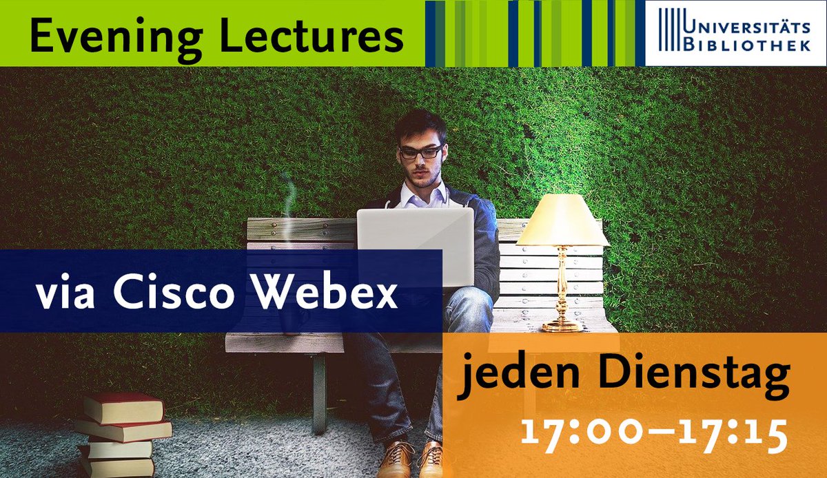 Biblio_FUBerlin's tweet photo. Wie kann ich in der #Wissenschaft meine Sichtbarkeit als #Autor*in erhöhen🌞? Heutiges Thema in der #Evening_Lecture um 17 Uhr ist akademisches Identitätsmanagement. Wir zeigen euch online, wie das mit #ORCIDID, @Publons & #GoogleScholar funktioniert ➡️ https://t.co/yiXiVGhcDj https://t.co/0YEl9sOo2u