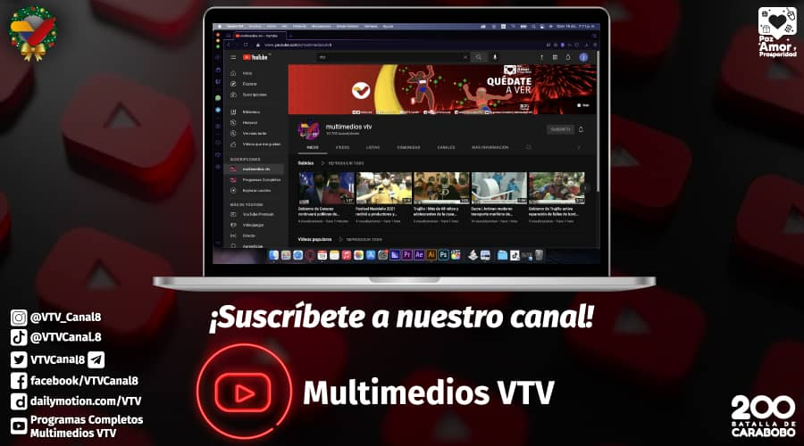 #SUSCRÍBETE |Ingresa en nuestro canal de YouTube Programas Completos y disfruta de tus espacios favoritos 📺 bit.ly/34YGI6H 

#SomosConstructoresDePatria