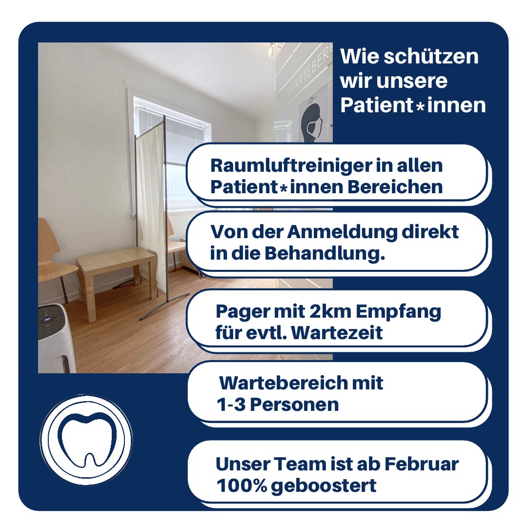 Bei uns ist Ihre Zahnbehandlung sicher!