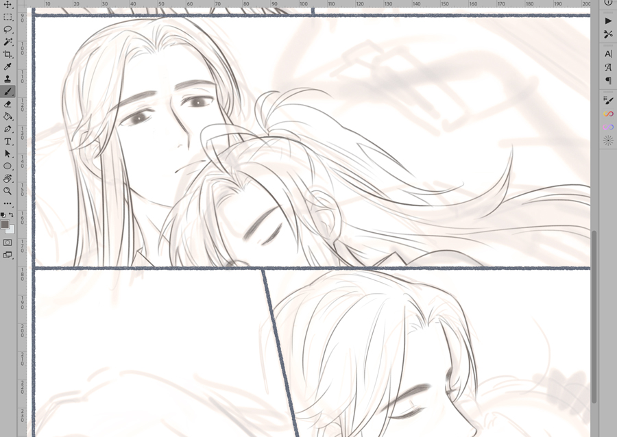 gives myself hand cramps drawing wangxians hair in every comic panel 