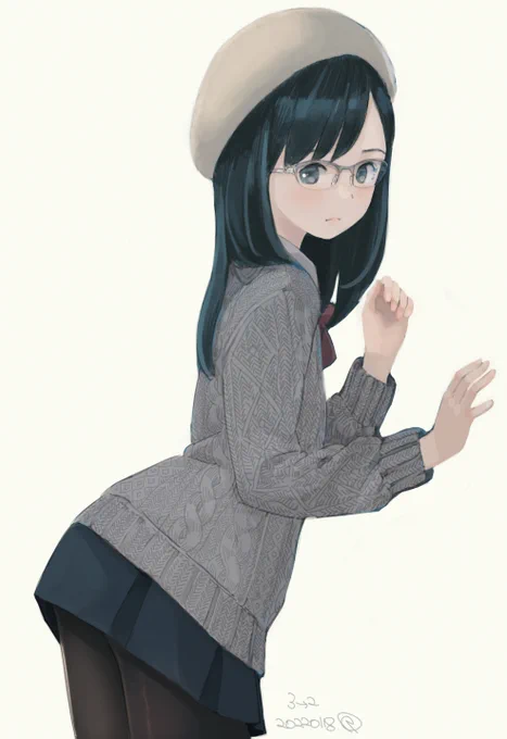 寝かせたのちすっかり忘却の彼方にあったラクガキを発掘したので少し整えました
#三次を参考に二次化したラクガキ 