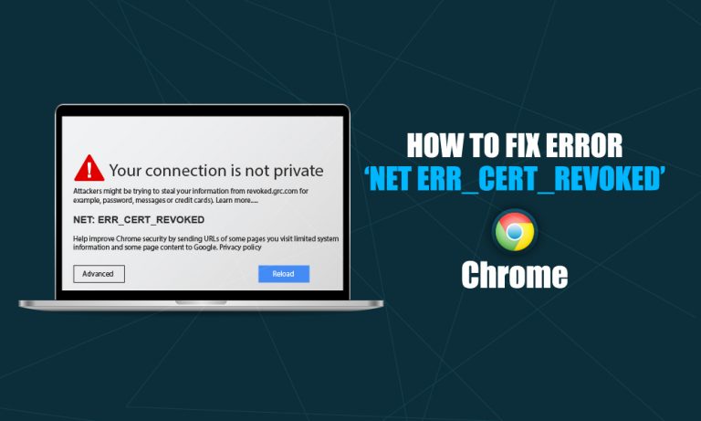 cheap_ssl_shop's tweet image. Read How to Fix the ‘NET:: ERR_CERT_REVOKED’ Error in Google Chrome - cheapsslshop.com/blog/how-to-fi…

#chromeerror #chromebrowser #sslcertificate #cheapsslshop