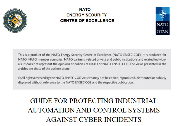 The Top20 Secure PLC Coding Practices <a href="/securePLC/">Top 20 Secure PLC Coding Practices</a>  are featured in NATO's GUIDE FOR PROTECTING INDUSTRIAL AUTOMATION AND CONTROL SYSTEMS AGAINST CYBER INCIDENTS! 🥳

Thanks <a href="/vbutrim/">Vytautas Butrimas</a> for putting together this guide incl an extensive ICSsec toolbox.
Link: enseccoe.org/data/public/up…
