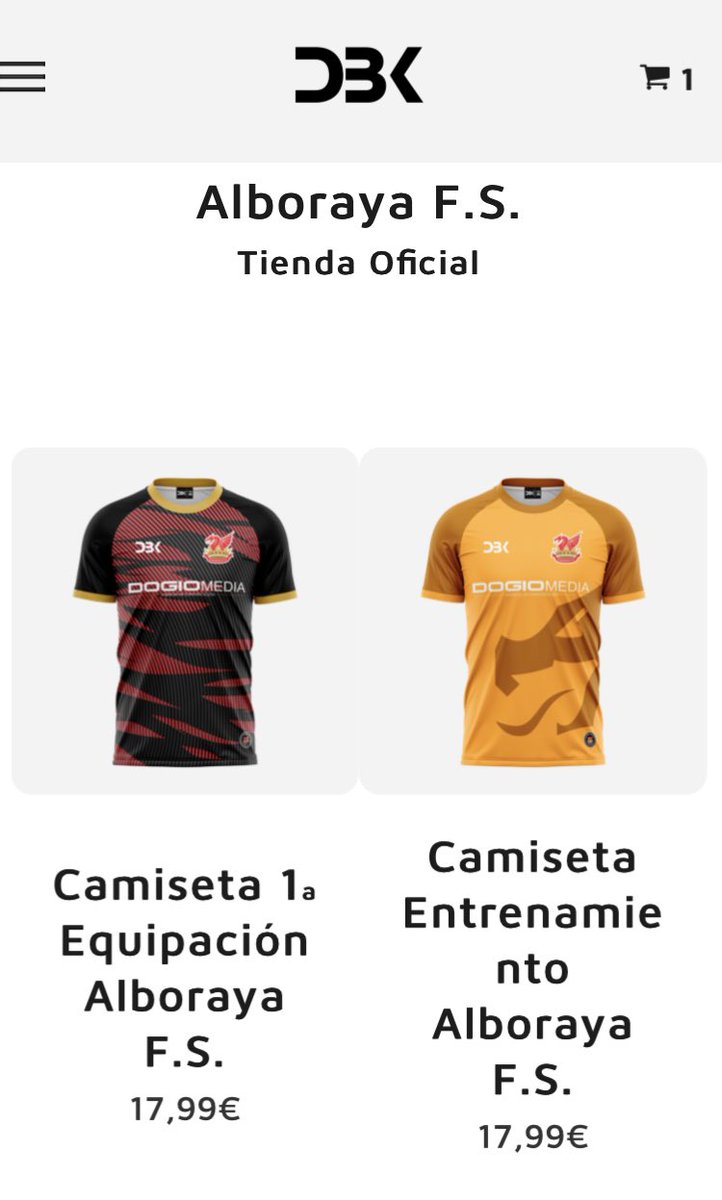 Ya estan disponibles las equipaciones del equipo para esta temporada de la mano de @DBKSportsES , puedes hacerte con la tuya aqui: dbksports.com/alboraya