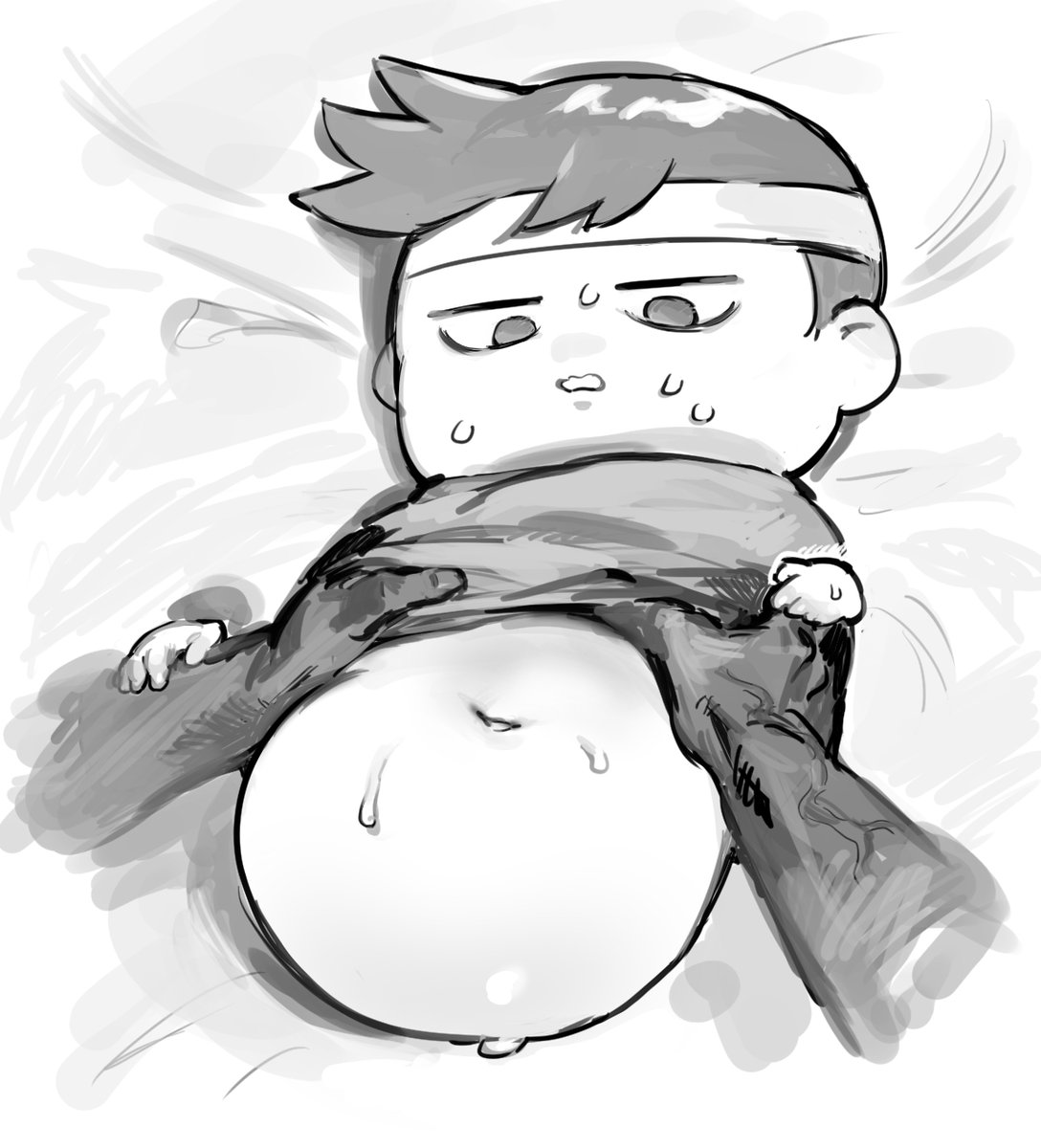 兄貴……おなか見せて…… 