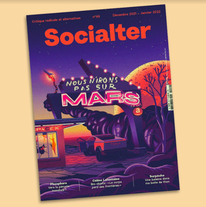 FlashCordon's tweet photo. [Concours]
Vous connaissez @Socialter? Leur dernier (excellent) numéro est une critique du tourisme suborbital, de Starlink et des ambitions martiennes de Musk. J'ai 5 exemplaires à vous faire gagner!

Pour participer:
🚀RT ce post et follow @Socialter @FlashCordon
🛸TAS le 20/01 https://t.co/XYbBKUQ9hE