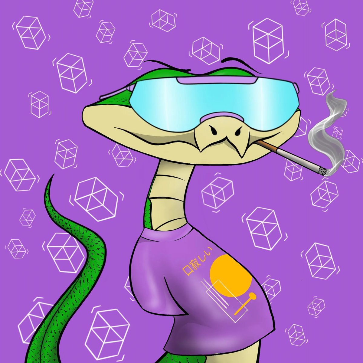Bought a <a href="/SassySnakesNFT/">Sassy Snakes</a> keep coming back to this project and really appeals to me. So i figured I should get one to start my collection. Here is a "Snake-Peek"
$ftm #nfts now staking for those Skins! Obviously chose 12 weeks cause that gives me a nice multiplier!