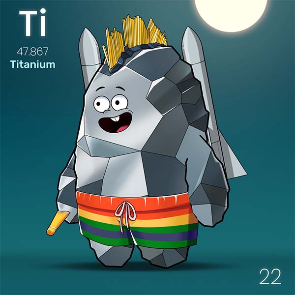 Other than being the lucky guy who got free promotion, thanks to a certain song <a href="/davidguetta/">David Guetta</a> 😝 Titanium is alloyed for missiles for its ability to withstand extreme temperatures🔥

You can also find it in your sunscreens ☀️ and in the mineral Rutile 😎

#NFT #NFTs #NFTCommmunity