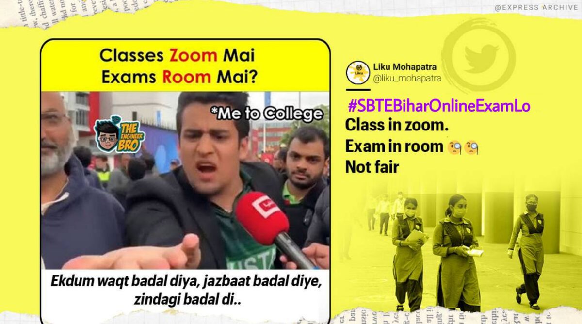Alwaysshivansh9's tweet photo. Students are in danger due to offline exam, so online exam should be done
@NitishKumar @sumit4chakai @VijayKChy @jayantjigyasu
 @tarkishorepd @NidhiTanejaa
@EduMinOfIndia
#SBTEBiharKatilHai https://t.co/6l10KV0EQ8