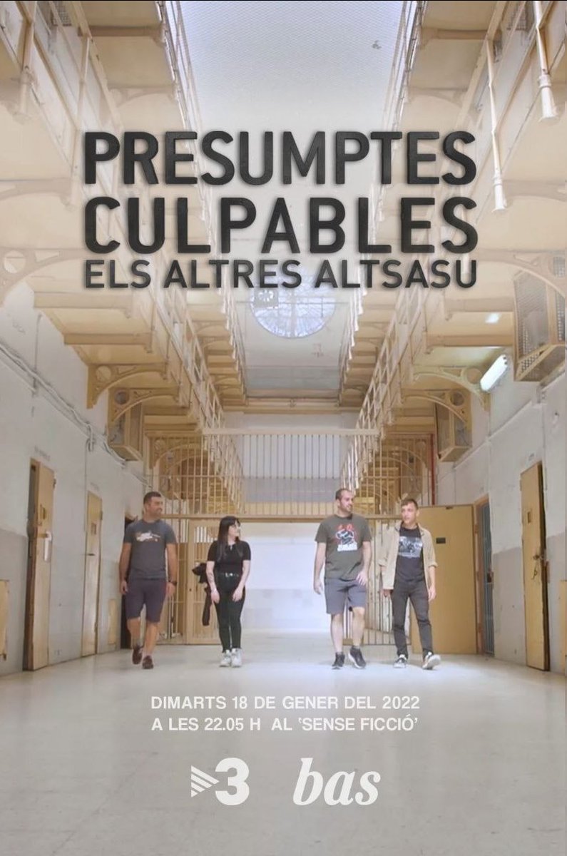 AlertaSolidaria's tweet image. 🟡Avui no us perdeu el documental del @senseficcio que comptarà amb diverses de les encausades dels darrers anys.

📺&quot;Presumptes culpables. Els altres Altsasu&quot;
🕙22:05
📍 @tv3cat