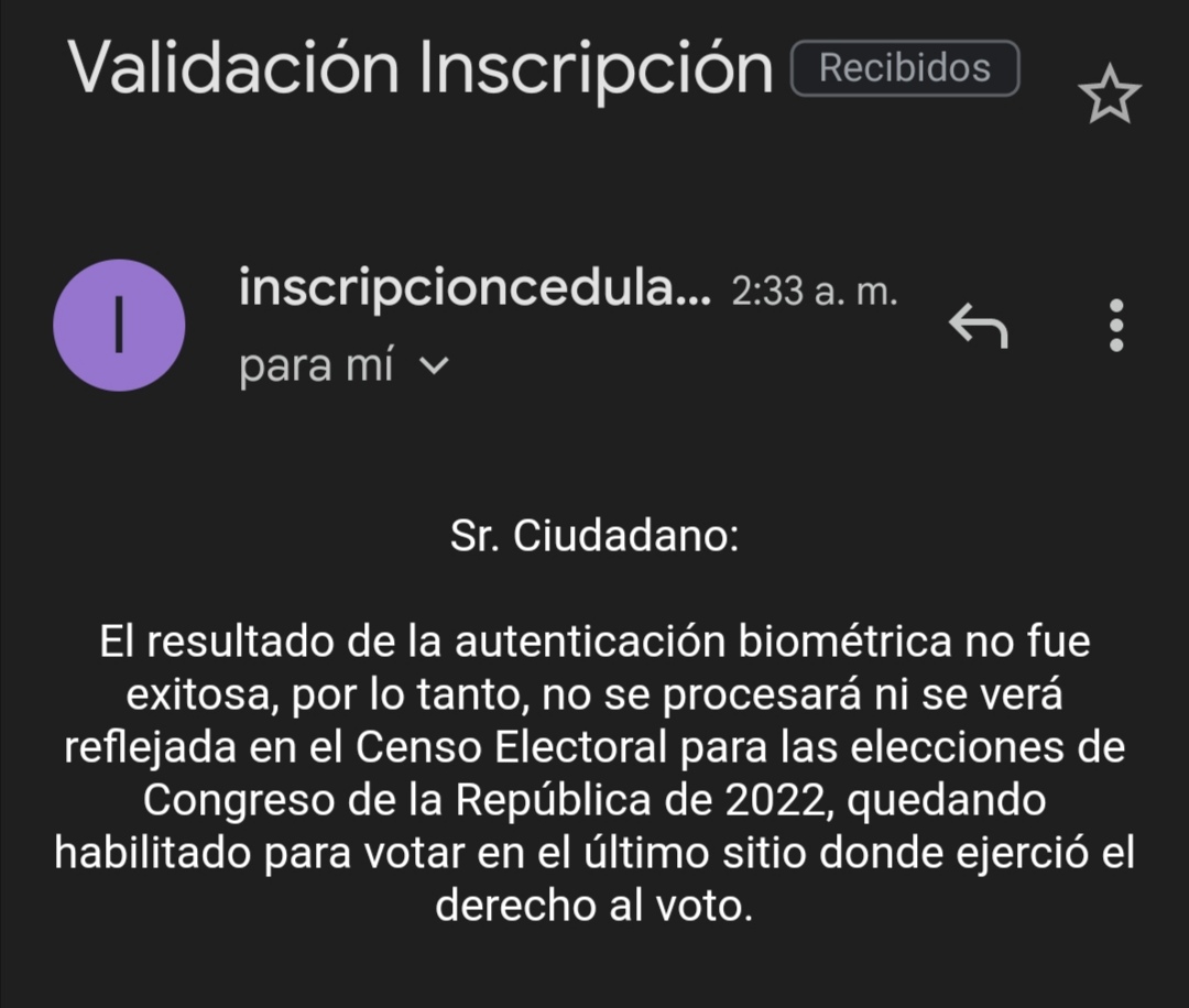 CarlosEMB20's tweet photo. @Registraduria, por favor revisar su software y dar una solución a este pésimo proceso de inscripción. https://t.co/cdEGYUFRDO
