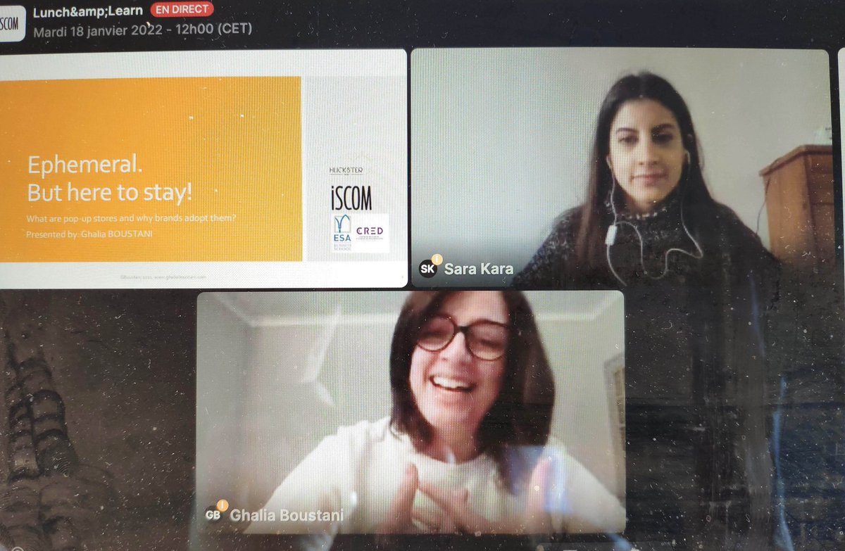 E_Mansurova's tweet photo. 🇱🇧🇫🇷Partenariat @ESABeirut x @iscom s'exprime une nouvelle fois grâce à une conférence Lunch&Learn animée par l'inspirante Ghalia Boustani (insta: @huckster_fr) comment et pourquoi les marques utilisent les #popupstores et le #popupretail quel est leur avenir... https://t.co/m4nBb99MB0