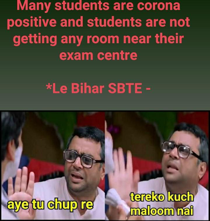 36_ritesh's tweet photo. #SBTEBiharKatilHai
जिंदगी रहेगा तो आगे भी exam देना है
Please conduct online exam https://t.co/k5SsSxy06N