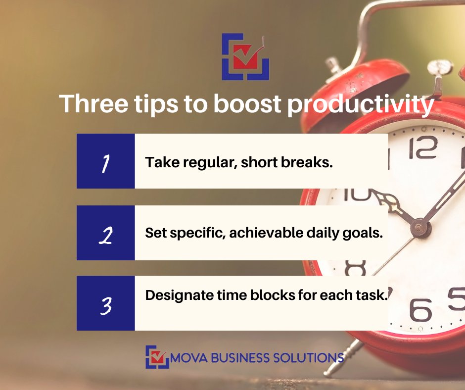 MOVA_Business's tweet photo. Welcome, #Tuesday! Are you concerned about your #productivity? Take these three tips to your day and share how your day went! 
#movasolutions #tuesdaytips https://t.co/y61ZBd4jeS