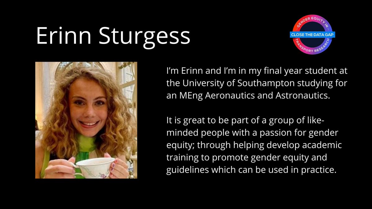 CloseTheDataGap (@closethedatagap) on Twitter photo This week we will be introducing some members Close the Data Gap. First up is <a href="/erinn_geo/">Erinn Sturgess</a>. Erinn has helped close the data gap through her contributions to the guideline team’s literature review and is currently leading a case study using a bike simulator! This week we will be introducing some members Close the Data Gap. First up is <a href="/erinn_geo/">Erinn Sturgess</a>. Erinn has helped close the data gap through her contributions to the guideline team’s literature review and is currently leading a case study using a bike simulator!