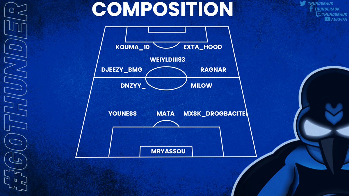 La composition et le programme de nos pingouins 🐧 

21H20 🆚️ @Eagle_Esport21 (VPG 🇫🇷)

21H40 🆚️ @Eagle_Esport21  (VPG CUP 🇨🇭)

<a href="/ThunderAuk/">ThunderAUK</a> <a href="/z_kouma/">zKouma</a> @ABrlln <a href="/VPGFrance_/">VPG France</a> <a href="/SwissVPG/">VPG Switzerland 🇨🇭</a>